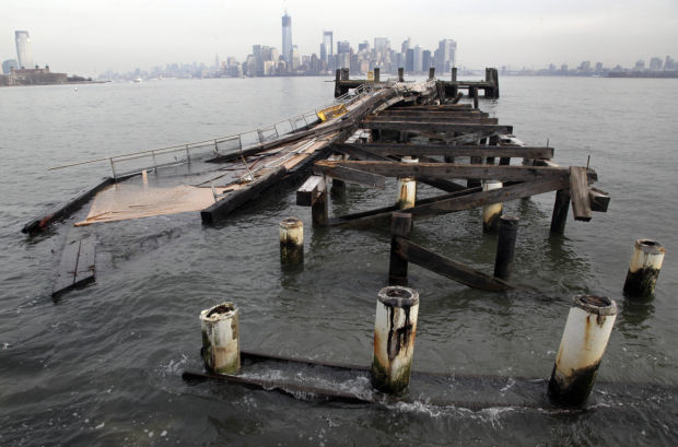 Superstorm Liberty Island